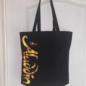 Disney Aladdin on Broadway black tote bag